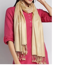 Silky Premium Pashmina Viscose Rayon from India superfine quality for all seasons ladies <b>wraps</b> <b>shawls</b> stoles scarf hijab - Product Image 2