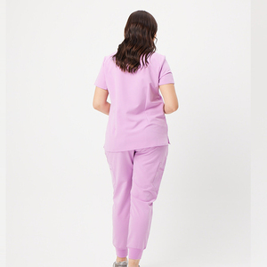 Tenue d'infirmière personnalisée OEM 2026 pour femme, nouvelle collection, multi-poches, col en V zippé, design uni, avec aiguille - Product Image 3