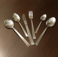 Ensemble de vaisselle en acier inoxydable de qualité supérieure, ustensiles de table modernes et simples, cuillère et fourchette de cuisine