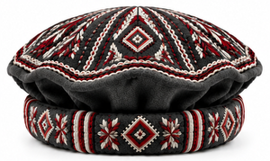 Nuevo Diseño de Gorros Afganos para Hombre, Color Azul Polvoriento, Lana Hecha a Mano, Gorro Tradicional Chitrali de Invierno, Suave y Cómodo, Gorros Afganos para Hombre - Product Image 3
