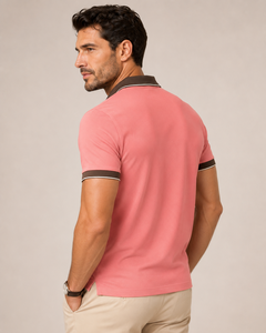 Vêtements Vibe Craft pour hommes, chemise à manches courtes en coton 100% tricoté rose, logo imprimé numérique sur le devant, décontractée, respirante, OEM - Product Image 6