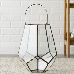 Home Decor Customised <b>Black</b> Hanging & Table Top Outdoor Indoor Glass Candle Holder Farmhouse Floor & Hanging <b>Lantern</b> - Product Image 1