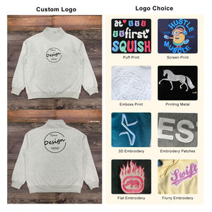 Breathable Quick Dry Women's Pullover Mockneck Sweatshirt 100% Cotton High Quality Fleece Fabric Lightweight Custom Logo Low MOQ - Product Image 3