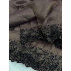 ชุดส่าหรีสำหรับคลับชุดงานปาร์ตี้ปักด้ายสวยงาม - Product Image 1