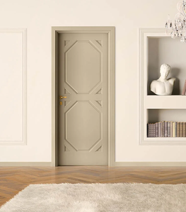 Puerta de Entrada de Madera Compuesta de Plástico Personalizada, Recubierta con Película de PVC, Privacidad, WPC, Impermeable, Anti-Termitas, para Sala de Estar - Product Image 4