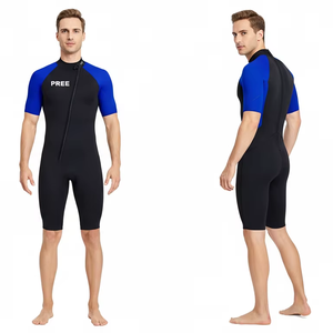 Combinaison de plongée en néoprène respirant 2,0 mm pour sports nautiques, sans manches, une pièce, pour la plongée, le surf, la natation, la plongée avec tuba, extensible, ajustée au corps - Product Image 1