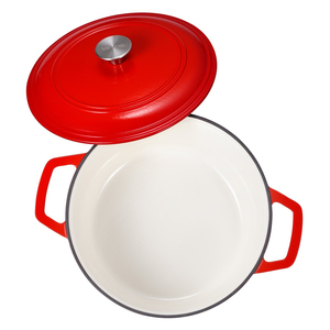 Cocotte en fonte émaillée de qualité supérieure, construction robuste, technologie de rétention de chaleur, compatible four - Product Image 1