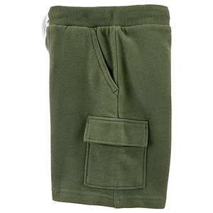 Shorts de survêtement en molleton français Spandex/Coton, qualité supérieure, tricoté, polaire de luxe, cargo, pour homme, avec cordon de serrage, motif uni, personnalisable - Product Image 2