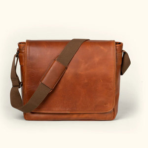 Leather Laptop Bag High Quality Craftsmanship With Multiple Compartments Perfect For Office Work Travel And Daily Essentials - Product Image 1