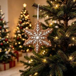 Hot Sale on Natural Wooden <b>Christmas</b> <b>Tree</b> Pendants with Painted Artwork for Outdoor Holiday Decoration Available at Best Price - Product Image 1