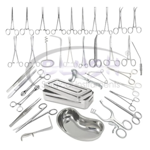 Premium Quality Basic Major Surgical Instrument Set Stainless Steel Manual Reusable CE Certified ISO By <b>Blush</b> Surgical - Product Image 1