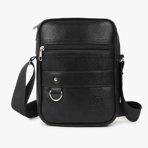 Unisex Faux Leather Crossbody Sling <b>Bag</b> with Adjustable Shoulder Strap for Travel, School, <b>College</b> & Daily Use - Product Image 3