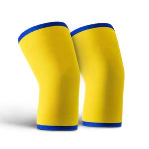 Las rodilleras flexibles para levantamiento de pesas mejoran la estabilidad de la rodilla durante las sesiones diarias de entrenamiento de piernas con alta intensidad. - Product Image 3