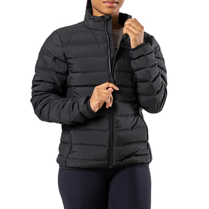 Women's <b>Thin</b> Breathable Waterproof <b>Puffer</b> <b>Jacket</b> with Custom Logo Winter Fashion Style Quilted Padded Low MOQ Warm Street Wear - Product Image 3