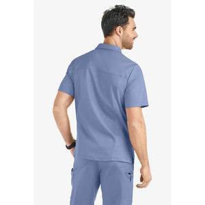 Uniformes de Enfermería Personalizados de Poliéster y Algodón, Bata de Laboratorio Azul, Uniforme de Enfermera de Alta Calidad a Precio Económico - Product Image 2
