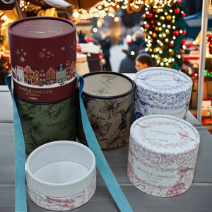 Boîte cylindrique en carton épais, tube en papier pour emballage de cosmétiques et cadeaux de Noël, personnalisable - Product Image 3