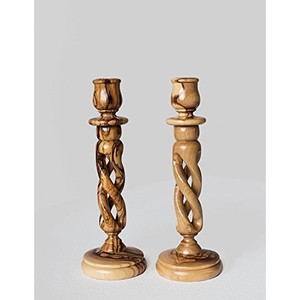 Porte-bougies en bois de pin torsadé faits à la main, vente en gros |   Moradabad - Product Image 2