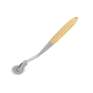 Aguja de Wartenberg Neuro Strong de acero inoxidable alemán, profesional, reutilizable, para veterinaria, con punta plateada, tipo rueda de viento, media dorada. - Product Image 6