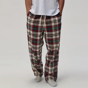 High Quality USA Flannel <b>Trouser</b> Plaid Jogger Pants Warm Fabric Relax Fit Casual Wear Wholesale Supply - Product Image 3