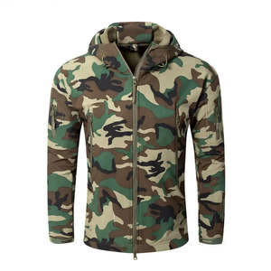 Vêtements de chasse pour hommes en gros OEM : ensemble veste et pantalon doublés en laine, imperméables, camouflage, uniforme de tir en plein air, vestes Softshell - Product Image 1