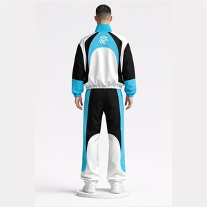 Conjunto Deportivo para Hombre con Logotipo Personalizado, Chaqueta con Cremallera, Pantalones Jogger, Ropa Deportiva Informal para Gimnasio - Product Image 2