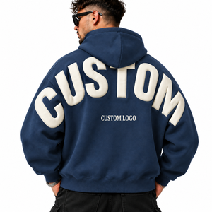 Sweat-shirt Streetwear Homme Oversize à Capuche en Molleton Épais, Épaules Tombantes, Impression Personnalisée au Dos, Prix Usine, Vente en Gros - Product Image 1