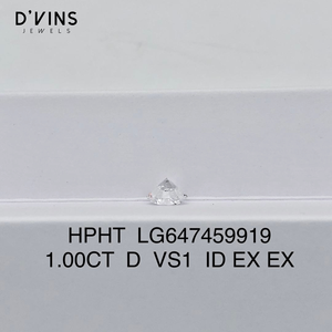 เพชร D'vins Jewels Lab Grown ทรงกลมเจียระไนแบบบริลเลียนท์ น้ำหนัก 1.5 กะรัต 1 กะรัต ผลิตด้วยเทคนิค HPHT CVD ของขวัญคริสต์มาส เครื่องประดับ - Product Image 3