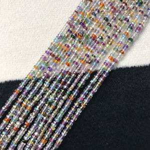 Cuentas Redondas Multifacéticas de Piedra 100% Naturales, Certificadas por IGI, Grado AA, 2.5mm, Multicolor, Multifuego, Gemas Vivaaz Lisas - Product Image 4