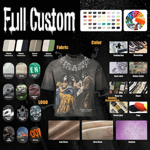 เสื้อยืดผู้ชายพรีเมียมคุณภาพสูง ประดับด้วยคริสตัล ทรงโอเวอร์ไซส์ ไหล่ตก ผลิตจากผ้าฝ้าย 100% เป็นมิตรต่อสิ่งแวดล้อม - Product Image 5