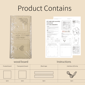 3D Wooden Puzzles Love <b>Model</b> <b>Kit</b> Age 14+ Women's Birthday Christmas Gifts Desk Decorations Night Lights - Product Image 2