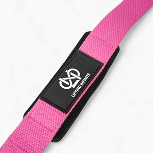 Correas de Soporte para Muñeca Lifting Infinite, Color Rosa, Cierre Ajustable con Gancho y Bucle, para Levantamiento de Pesas, Entrenamiento de Fuerza, Unisex - Product Image 4