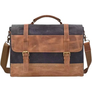 Shoulder Bag Waterproof Vintage Genuine <b>Canvas</b> Messenger Bag Fashion <b>Backpack</b> Business Bag <b>Backpack</b> - Product Image 1