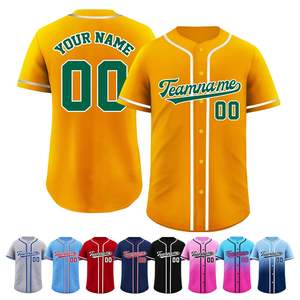 Maillots de baseball personnalisés en gros, uniformes de sport de haute qualité pour hommes, t-shirts, maillots de baseball avec broderie personnalisée, ensemble de baseball - Product Image 5