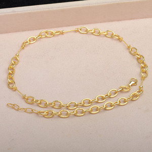 Collier en argent S925, 5 perles, luxe léger, accessoires pour chaîne de clavicule, modèle de collier de perles 5685 - Product Image 1