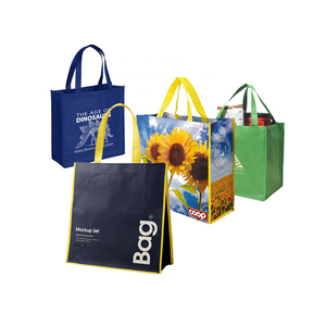 Vente en gros de sac fourre-tout en PP non tissé imprimé personnalisé sac d'épicerie réutilisable avec logo du fabricant - Product Image 6