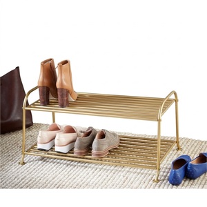 Étagère à chaussures empilable en fil métallique de qualité supérieure, autoportante, gain de place, pour entrée et placard, bleu clair - Product Image 5