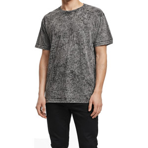 T-shirt délavé à l'acide de qualité supérieure pour hommes, léger, couleur personnalisée, t-shirt délavé à l'acide, vêtement décontracté pour hommes - Product Image 2