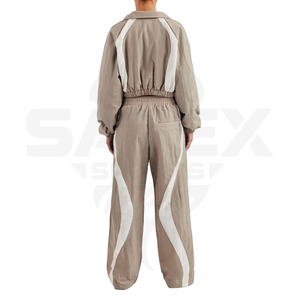 Chaquetas cortavientos unisex personalizadas de poliéster y nailon, conjuntos de 2 piezas, chándales con impresión por transferencia de calor para adultos, para hombre - Product Image 5