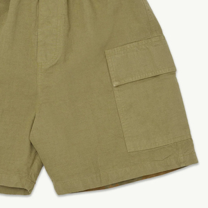 Service OEM : Conception élégante avec poches avant et taille élastique / Short cargo pour garçons, couleur unie, design de haute qualité - Product Image 4
