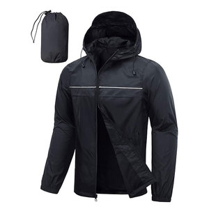 Mens Rain <b>Jacket</b> & Coats <b>Packable</b> Lightweight Waterproof Windbreaker Hooded for Golf Cycling Hiking Outdoor Breathable Casual - Product Image 1