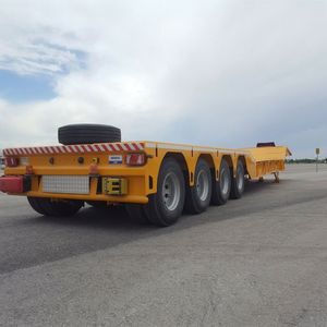 Semi-remorque plateau pour transport de conteneurs de 40 pieds avec double essieu, remorque benne 20/40 pieds, tracteur - Product Image 3