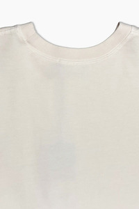 เสื้อยืดสีครีมทรงหลวมไหล่ตก น้ำหนักเบา ผ้าฝ้าย 100% สำหรับผู้ชาย สวมใส่สบาย ตะเข็บทนทาน รับผลิตแบบ OEM/ODM - Product Image 5