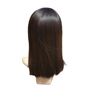 Femmes 100% Humains Remy Cheveux Indiens Pleine Tête Perruque Droite Vagues D'eau Avant Dentelle Conception Tous Les Côtés Couverture - Product Image 4