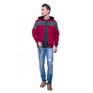 Sweat-shirt à capuche pour homme, grande taille, fermeture éclair complète, sweat-shirt personnalisé, broderie, manches régulières, polaire technique - Product Image 4