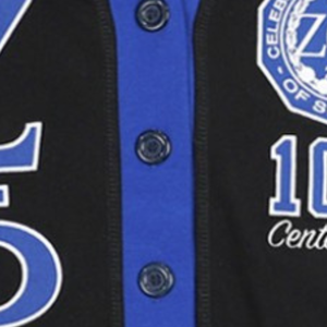 เสื้อคาร์ดิแกน Zeta Phi Beta รุ่นครบรอบ 100 ปี สีดำ-น้ำเงิน สำหรับผู้หญิง แบบติดกระดุม ถักนิตติ้ง รุ่นฉลองครบรอบ 1920 - Product Image 4