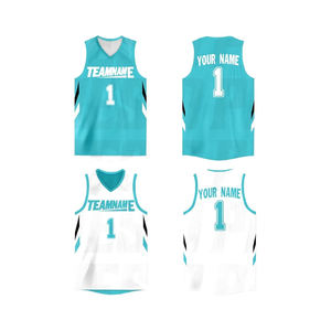 Nouvelle Arrivée Maillot de Basketball Adulte Vente Chaude Gilets de Basketball Respirants Personnalisables Nom Numéro Design Maille Réversible Hauts de Sport - Product Image 1