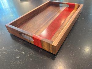 Bandeja Ecológica 100% Natural de Madera y Resina, Venta al por Mayor, Bandeja para Servir, Uso en el Hogar, Hoteles y Restaurantes - Product Image 5