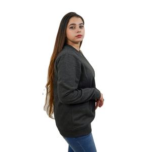 <b>Women</b> <b>Black</b> Sweatshirt Cotton <b>Fleece</b> Pullover Soft Touch Cozy Casual Daily Wear Autumn Winter Use Top - Product Image 2