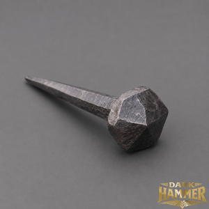 Clous en fer forgé à la main, rustiques, à tête octogonale carrée, en fer forgé antique, pointe métallique pour portes et portails en bois - Product Image 1