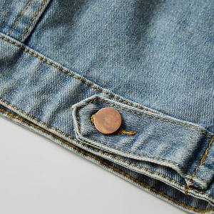 Gilet de travail en jean vintage pour homme, le plus vendu, multi-poches, zippé, sans manches, style motard rétro, respirant, coupe-vent - Product Image 5